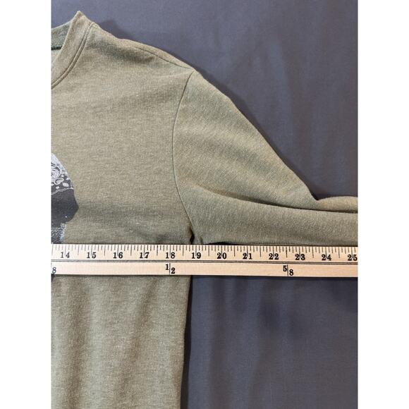 Cold Crush Elephant Graphic Sweatshirt M Floral Boho Pullover Women - Picture 5 of 7